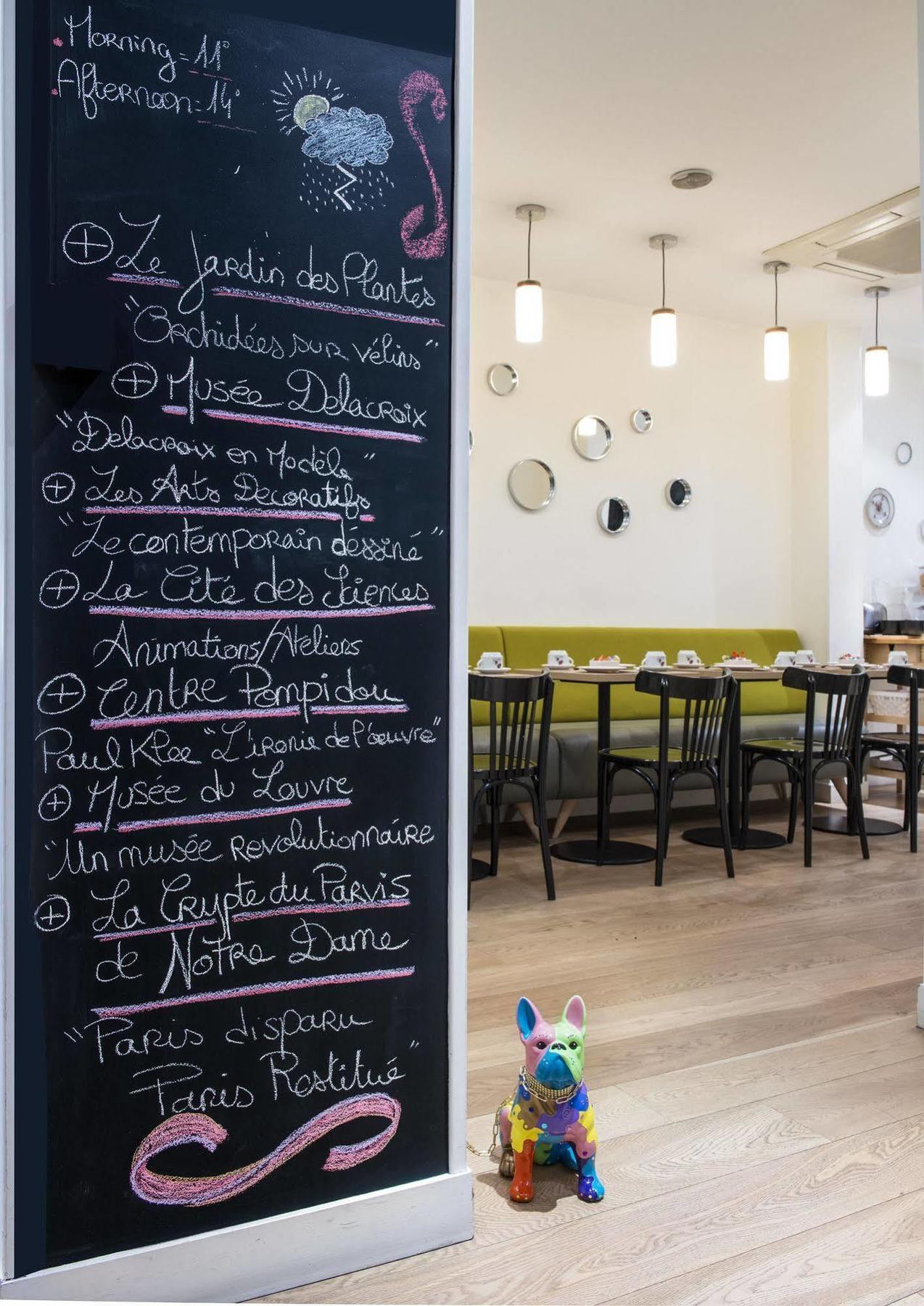 Hotel Villa Boheme Paris Restoran fotoğraf